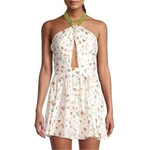My Beachy Side Monarch Mini Skater Halter Dress Cover-up NWT